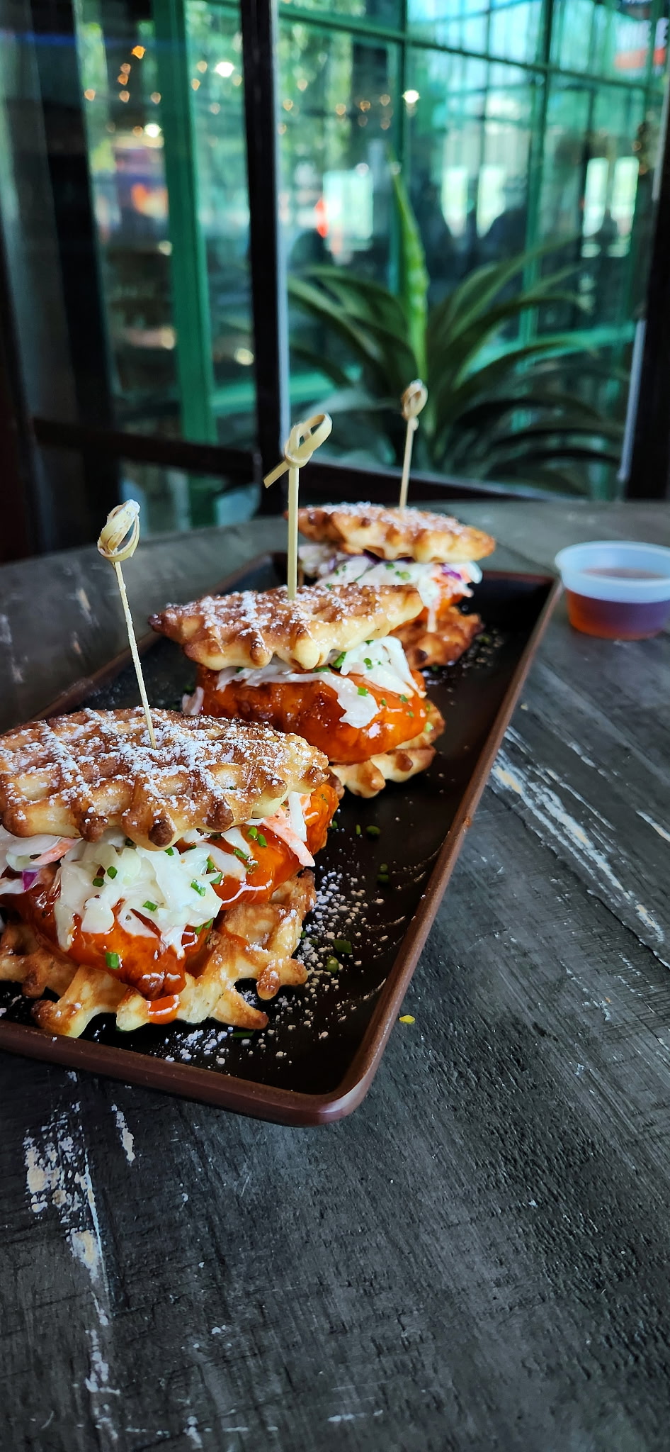 Mini Waffle Chicken Sliders